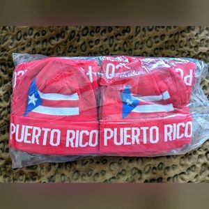 DOZEN Puerto Rico Beanie Hats RED